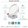 Luxrite 6 Inch Gimbal LED Recessed Downlight 5CCT 2700K-5000K 15W 1400LM Dimmable Wet Rated IC Rated LR23746-1PK